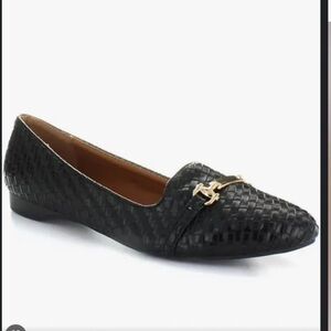 Seven jeans brown woven loafers